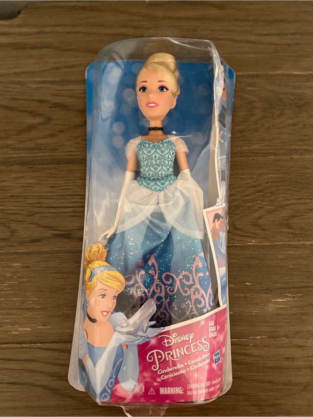 Disney Cinderella Doll in Blue and White Sparkle Gown